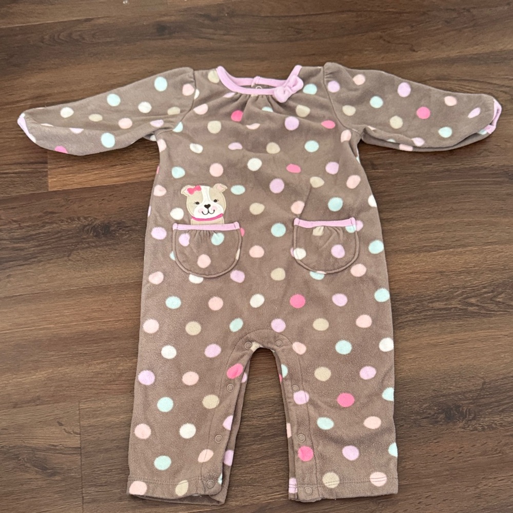 Child of Mine Polka Dot Fleece Pajamas